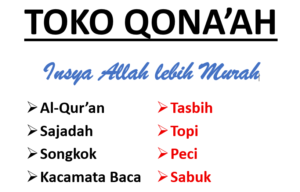 toko topi dan peralatan sholat